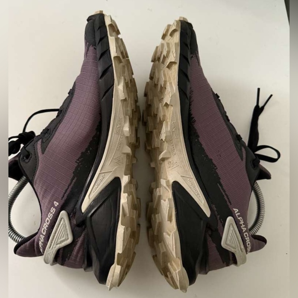 Salomon Purple and Black Athletic Shoes - Picture 3 of 8